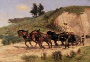 William Cruikshank Sand Wagon. oil painting reproduction